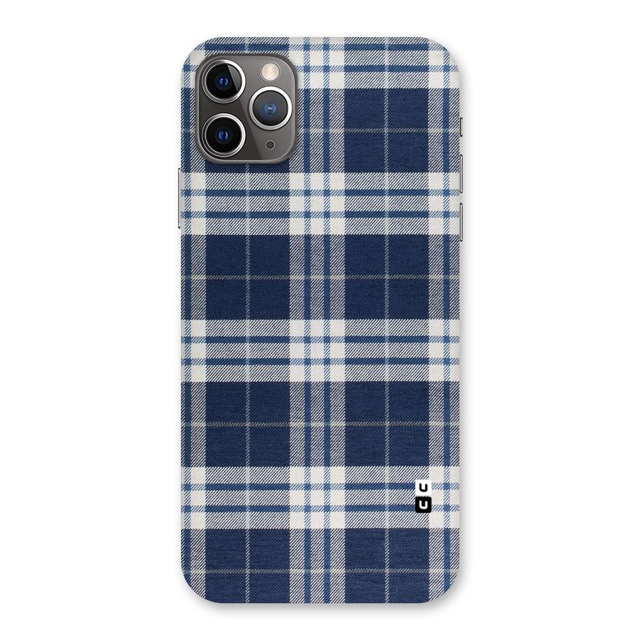 Blue White Check Back Case for iPhone 11 Pro Max