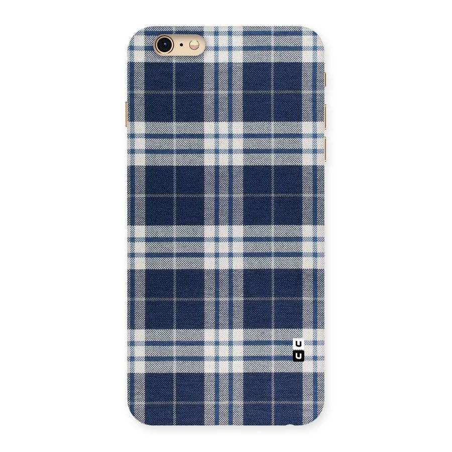 Blue White Check Back Case for iPhone 6 Plus 6S Plus