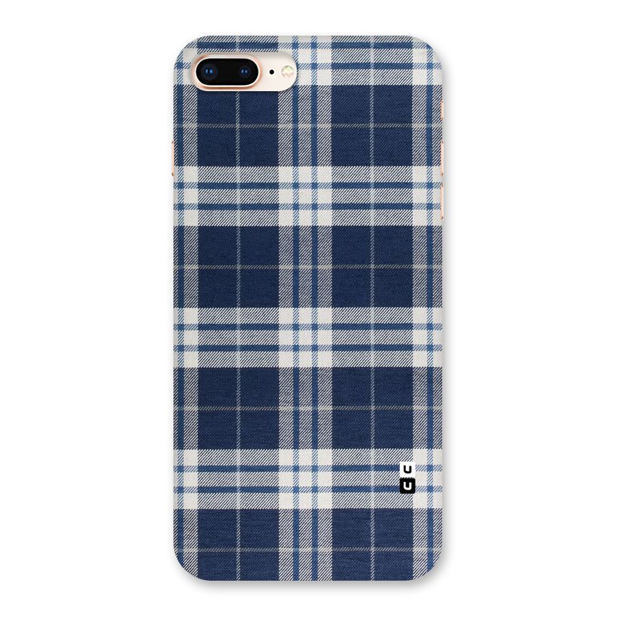 Blue White Check Back Case for iPhone 8 Plus