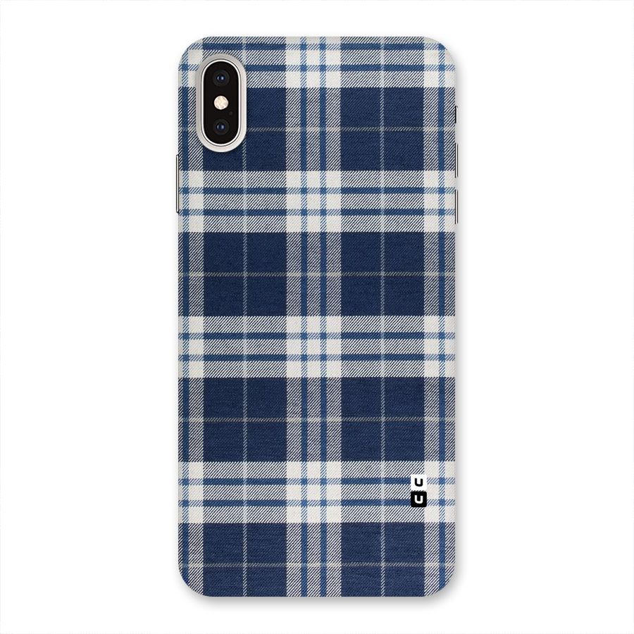 Blue White Check Back Case for iPhone XS Max