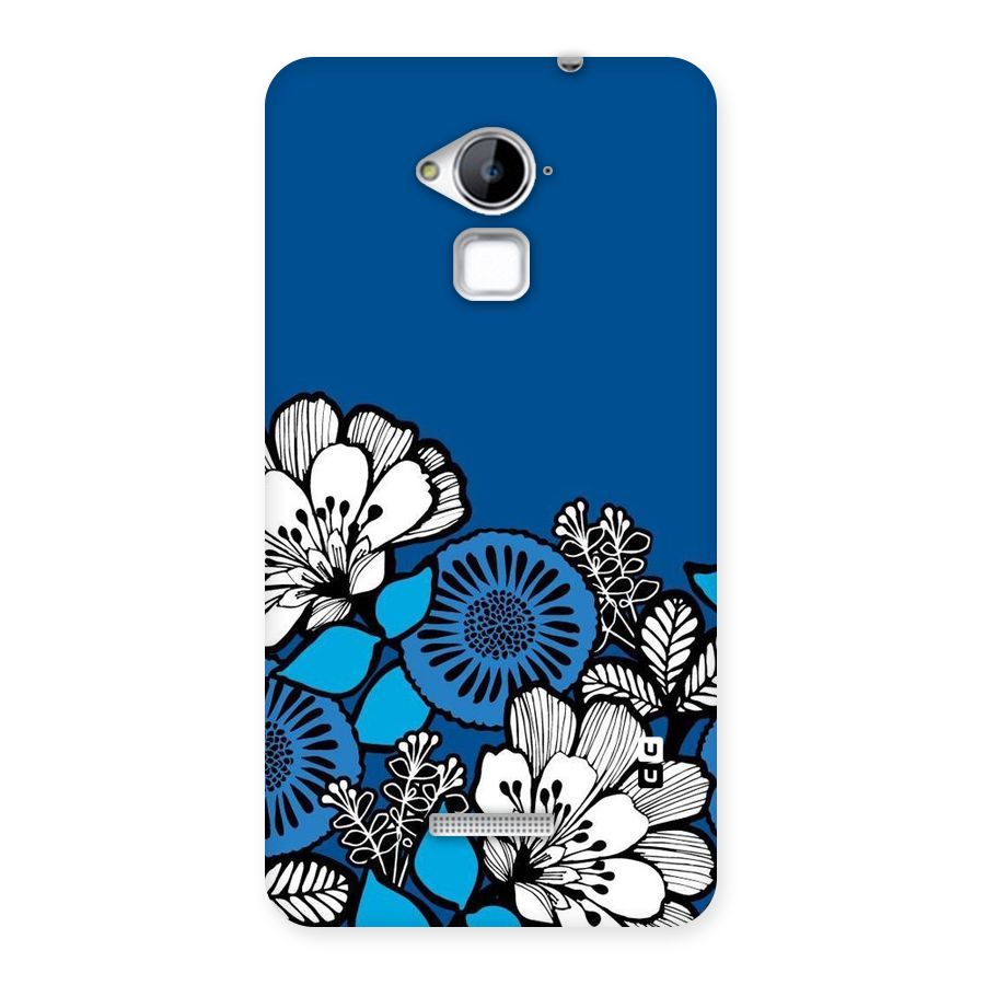 Blue White Flowers Back Case for Coolpad Note 3