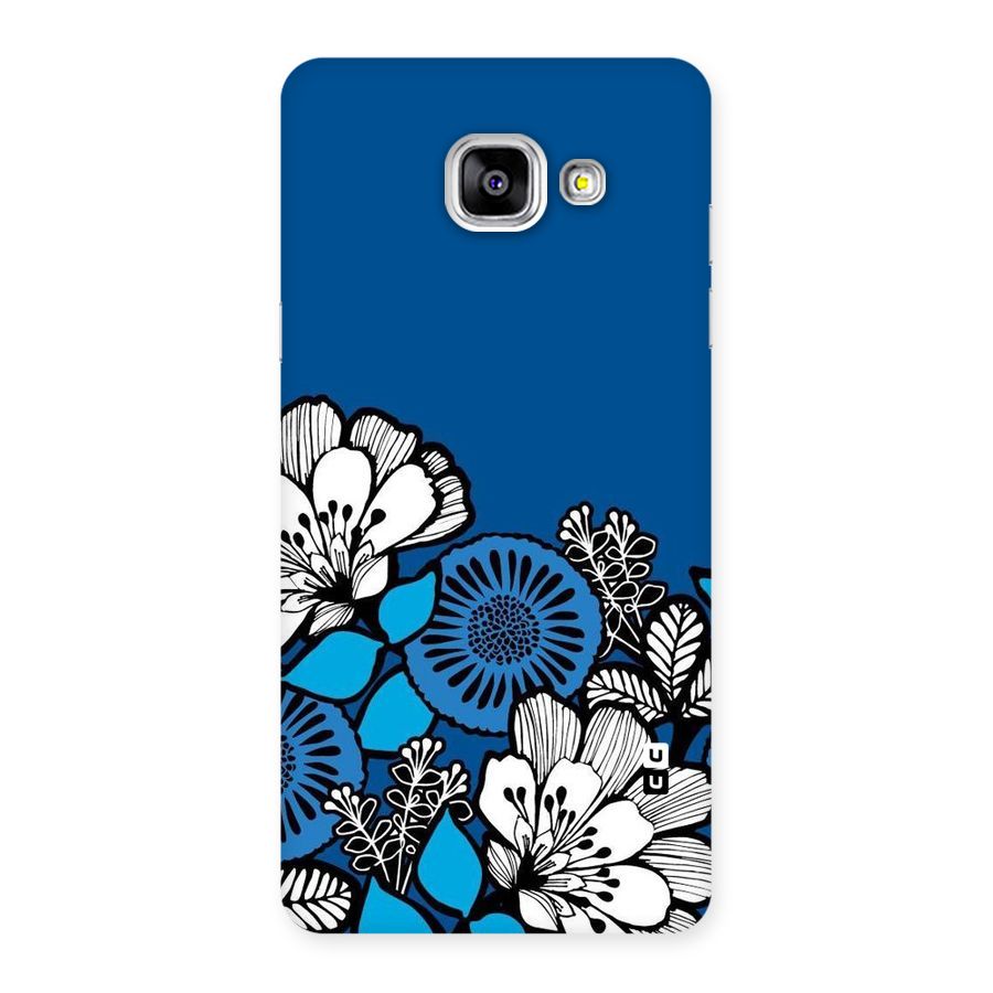 Blue White Flowers Back Case for Galaxy A5 2016