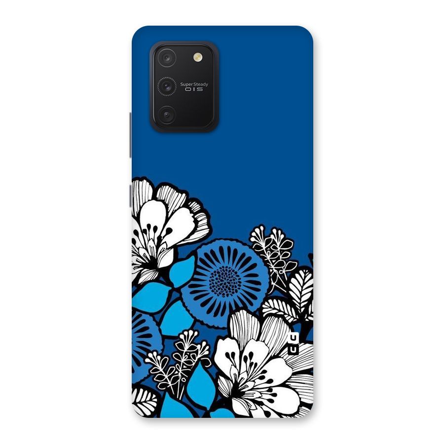 Blue White Flowers Back Case for Galaxy S10 Lite