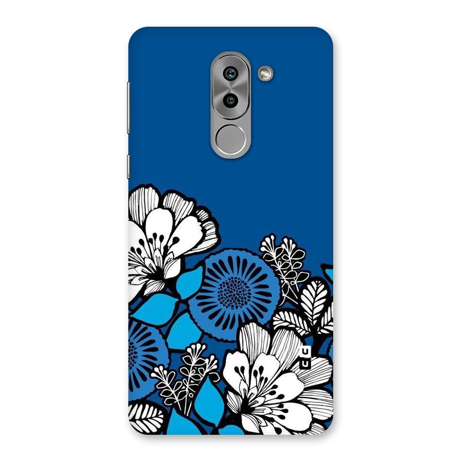 Blue White Flowers Back Case for Honor 6X