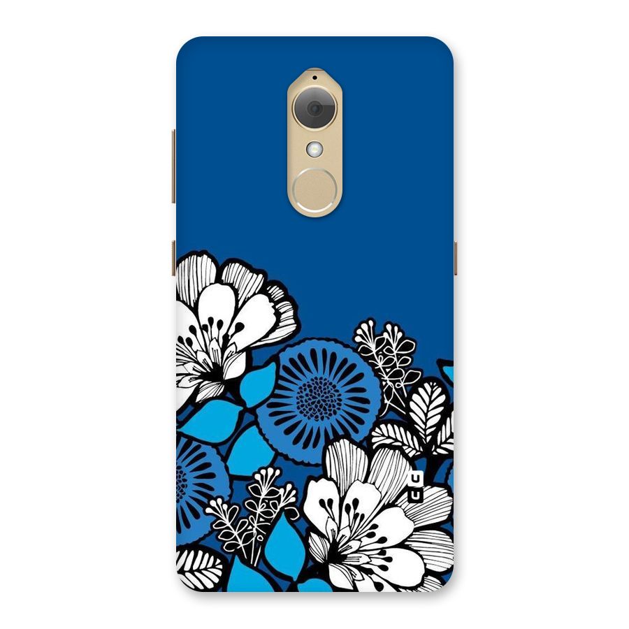 Blue White Flowers Back Case for Lenovo K8