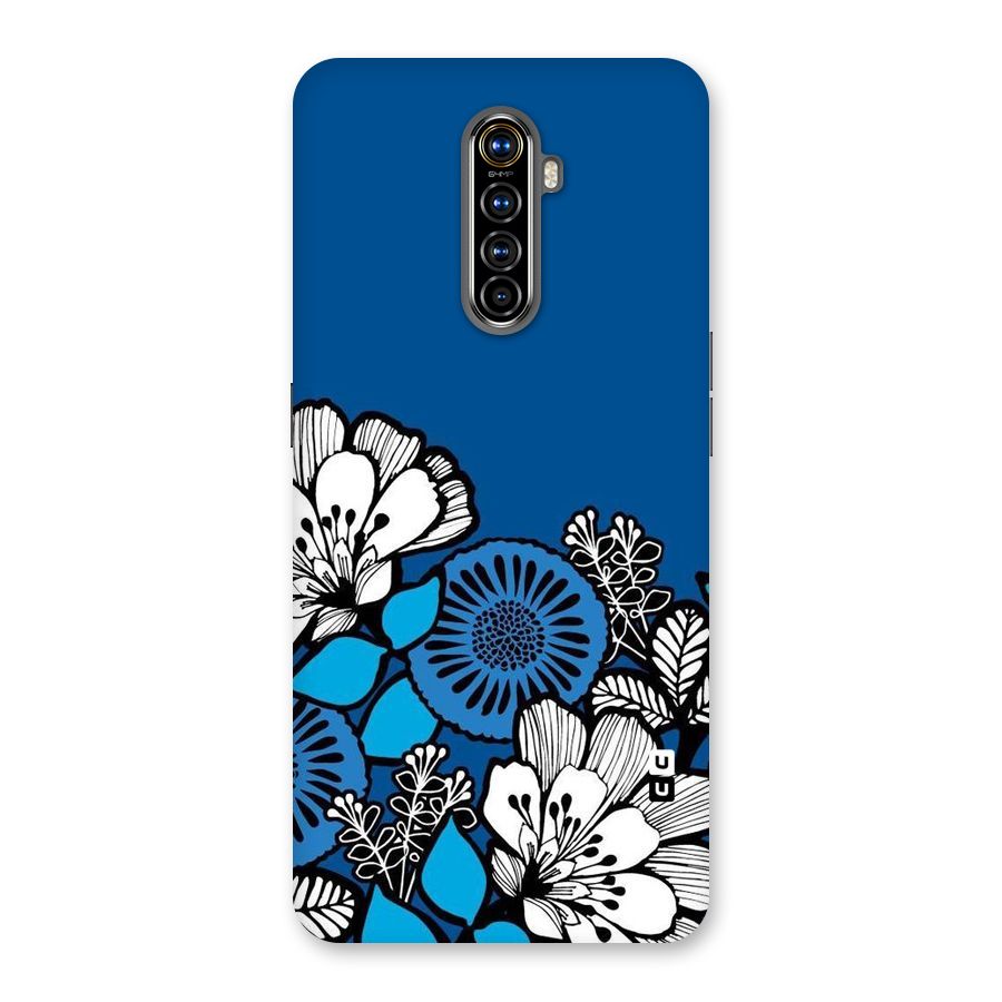 Blue White Flowers Back Case for Realme X2 Pro