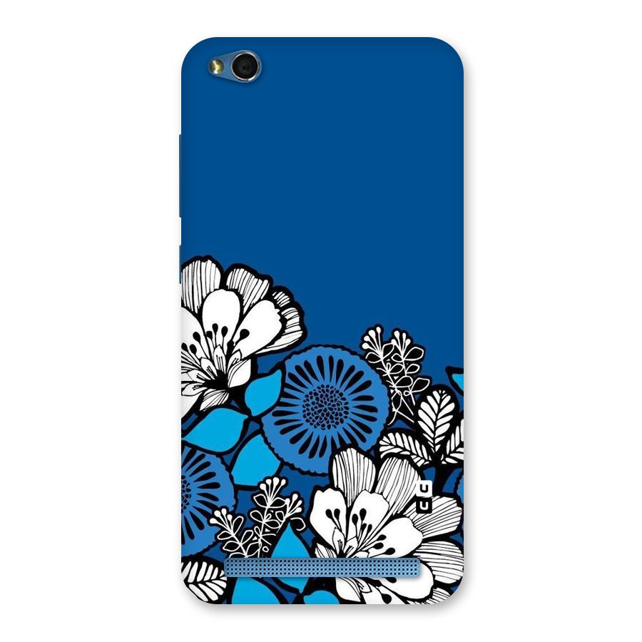 Blue White Flowers Back Case for Redmi 5A