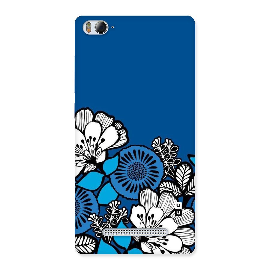 Blue White Flowers Back Case for Xiaomi Mi4i