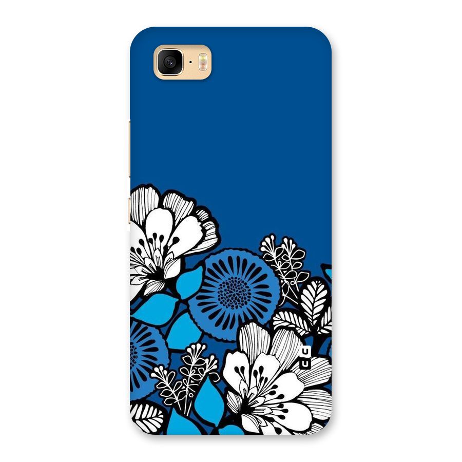 Blue White Flowers Back Case for Zenfone 3s Max