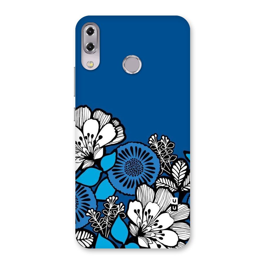 Blue White Flowers Back Case for Zenfone 5Z
