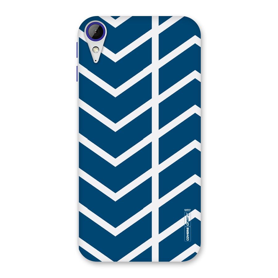 Blue White Pattern Back Case for Desire 830