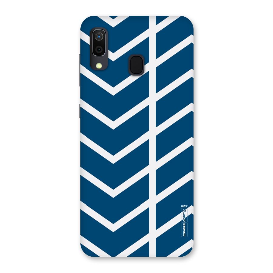 Blue White Pattern Back Case for Galaxy A30