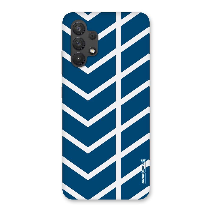 Blue White Pattern Back Case for Galaxy A32
