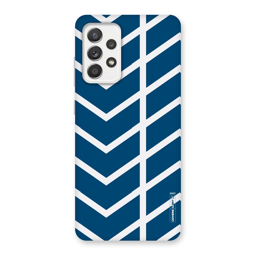 Blue White Pattern Back Case for Galaxy A52
