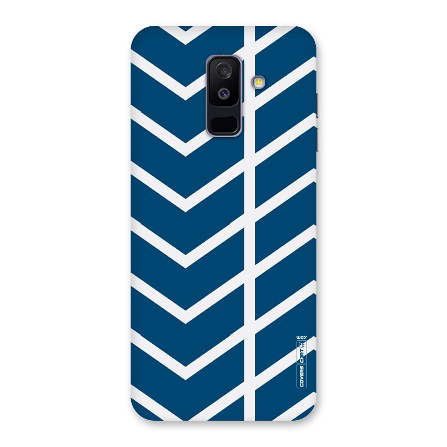 Blue White Pattern Back Case for Galaxy A6 Plus