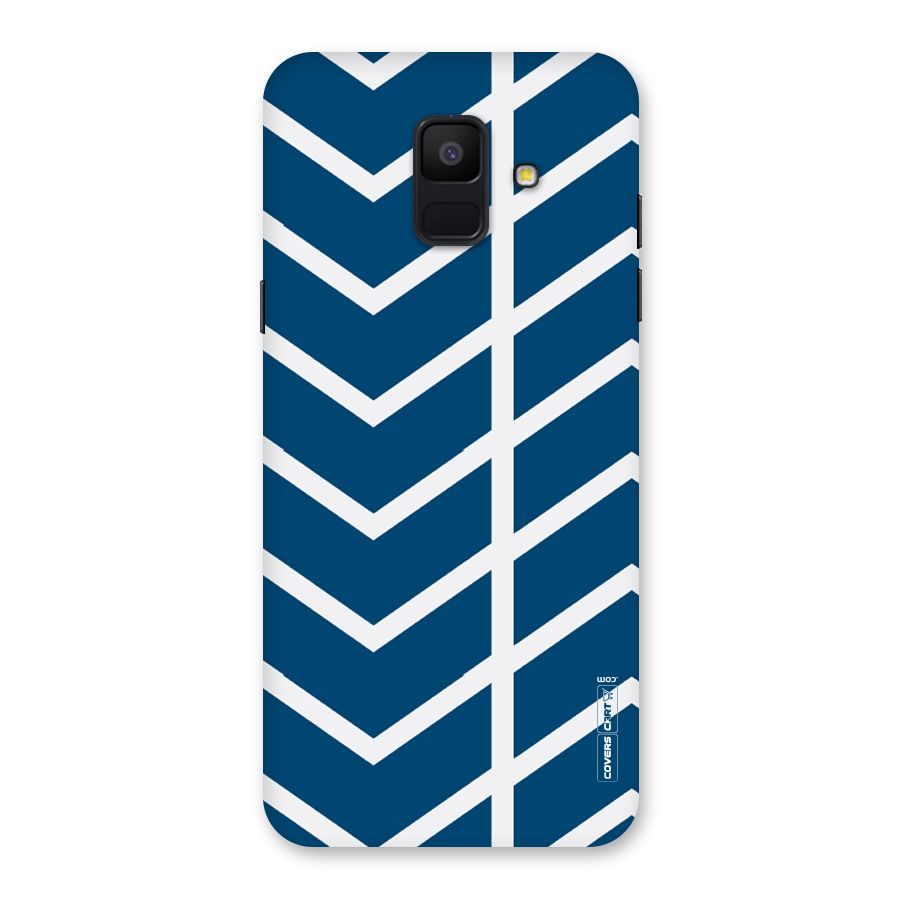 Blue White Pattern Back Case for Galaxy A6 (2018)
