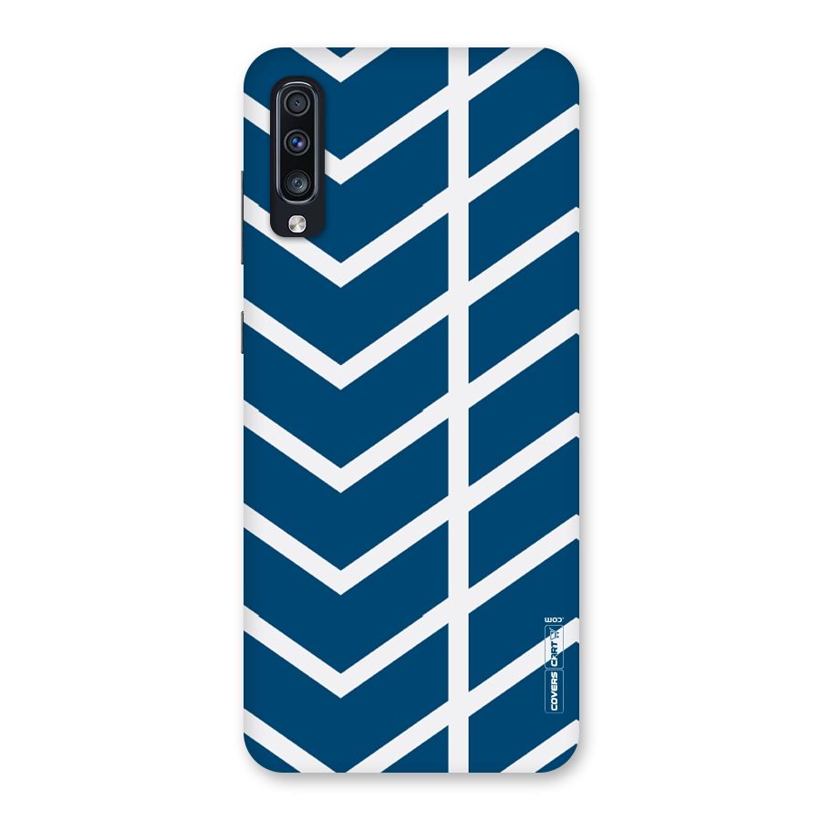 Blue White Pattern Back Case for Galaxy A70s