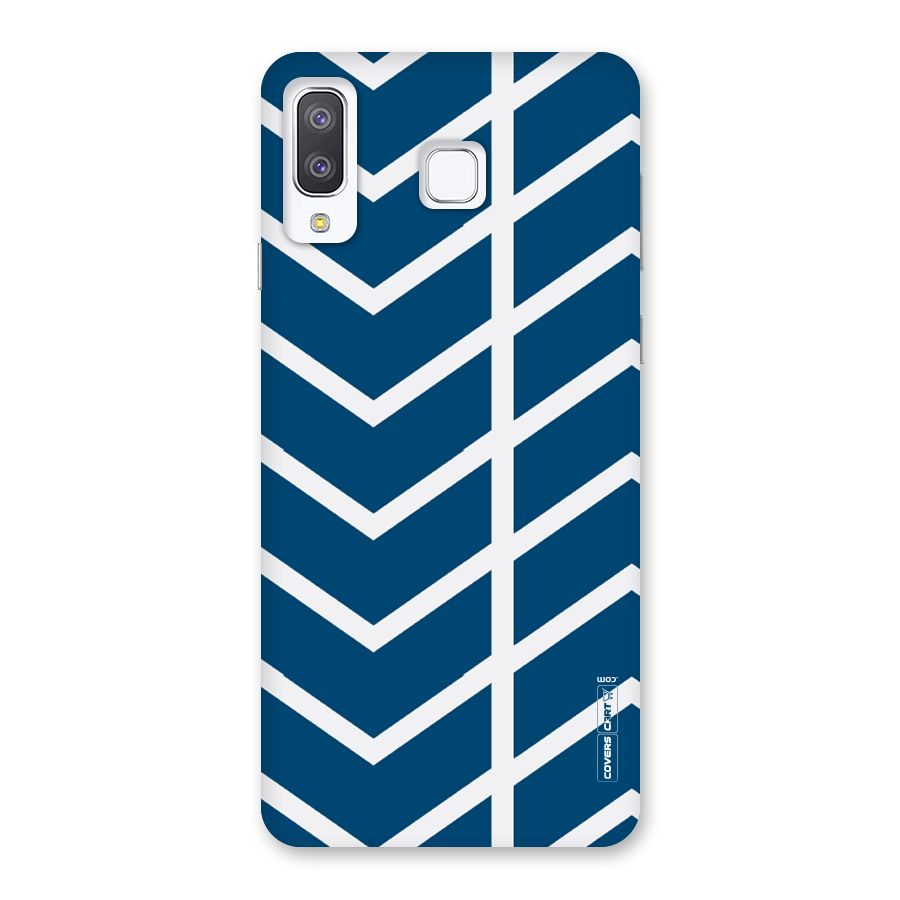Blue White Pattern Back Case for Galaxy A8 Star
