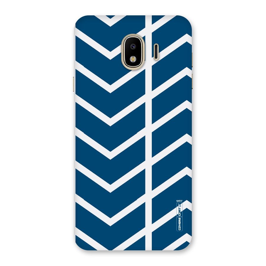 Blue White Pattern Back Case for Galaxy J4