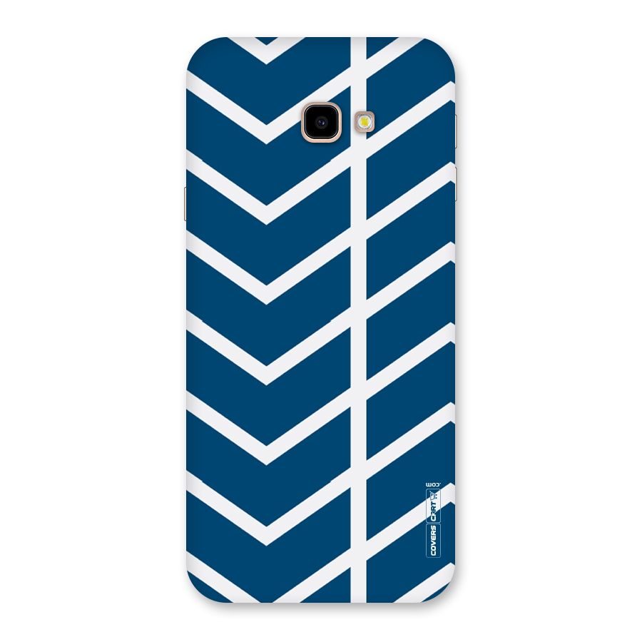 Blue White Pattern Back Case for Galaxy J4 Plus