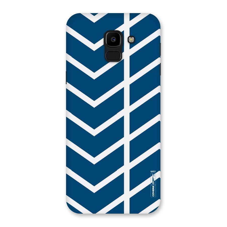 Blue White Pattern Back Case for Galaxy J6