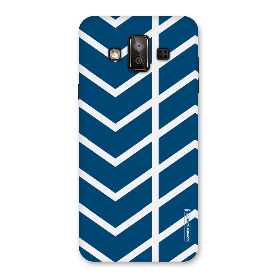 Blue White Pattern Back Case for Galaxy J7 Duo
