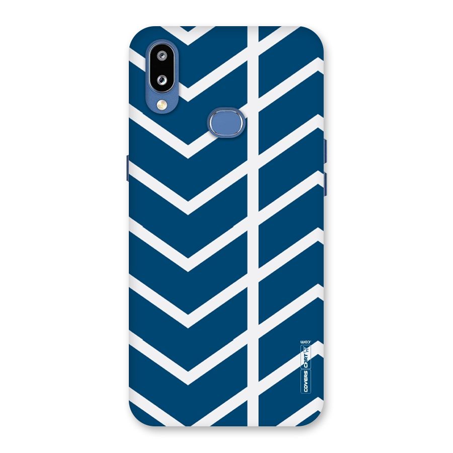 Blue White Pattern Back Case for Galaxy M01s