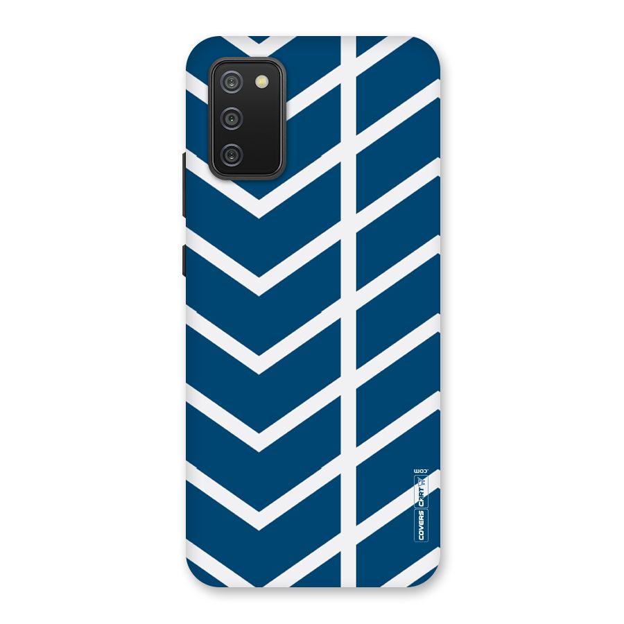 Blue White Pattern Back Case for Galaxy M02s