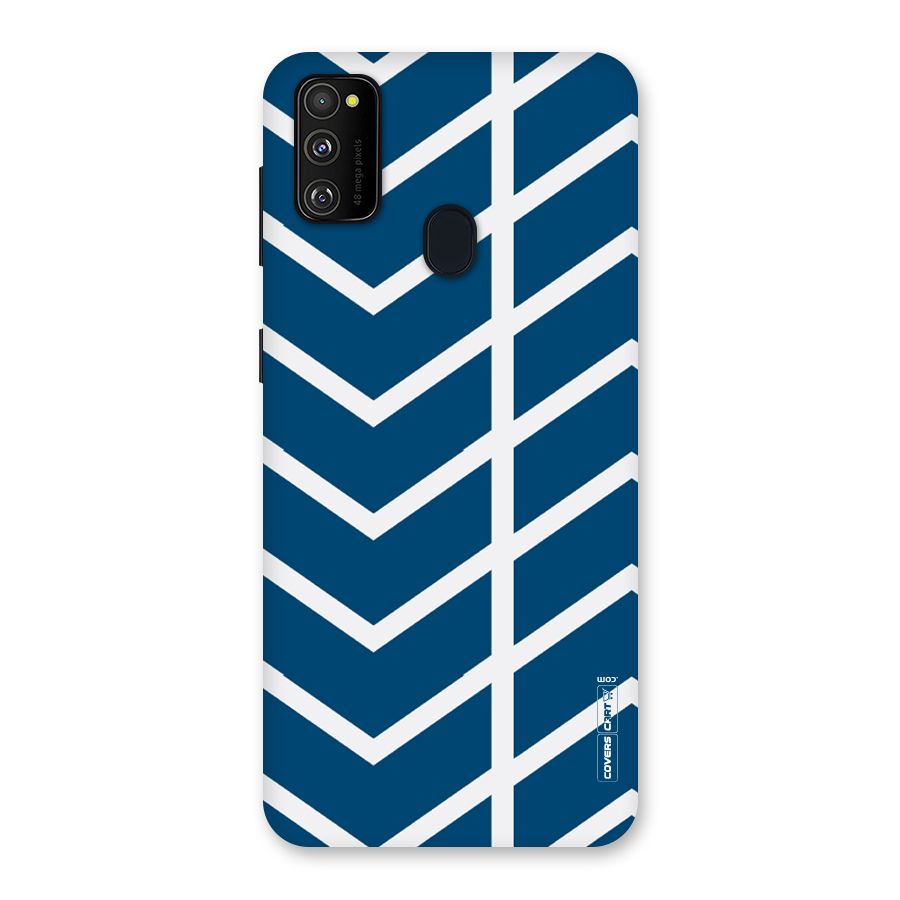Blue White Pattern Back Case for Galaxy M30s