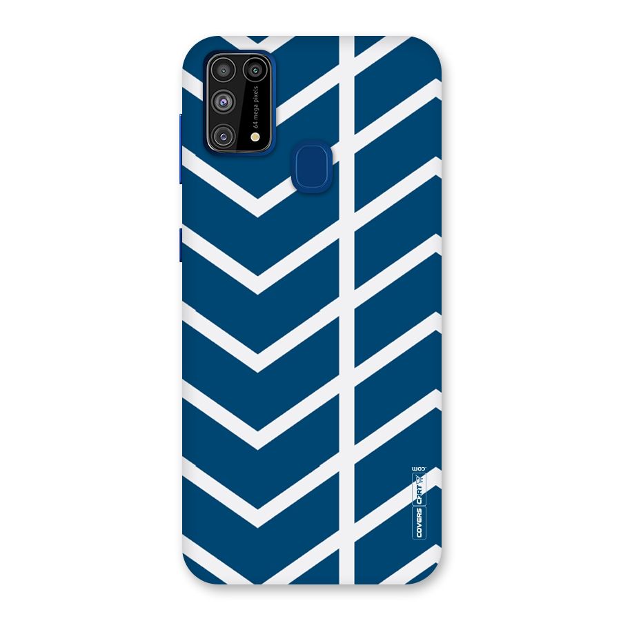 Blue White Pattern Back Case for Galaxy M31