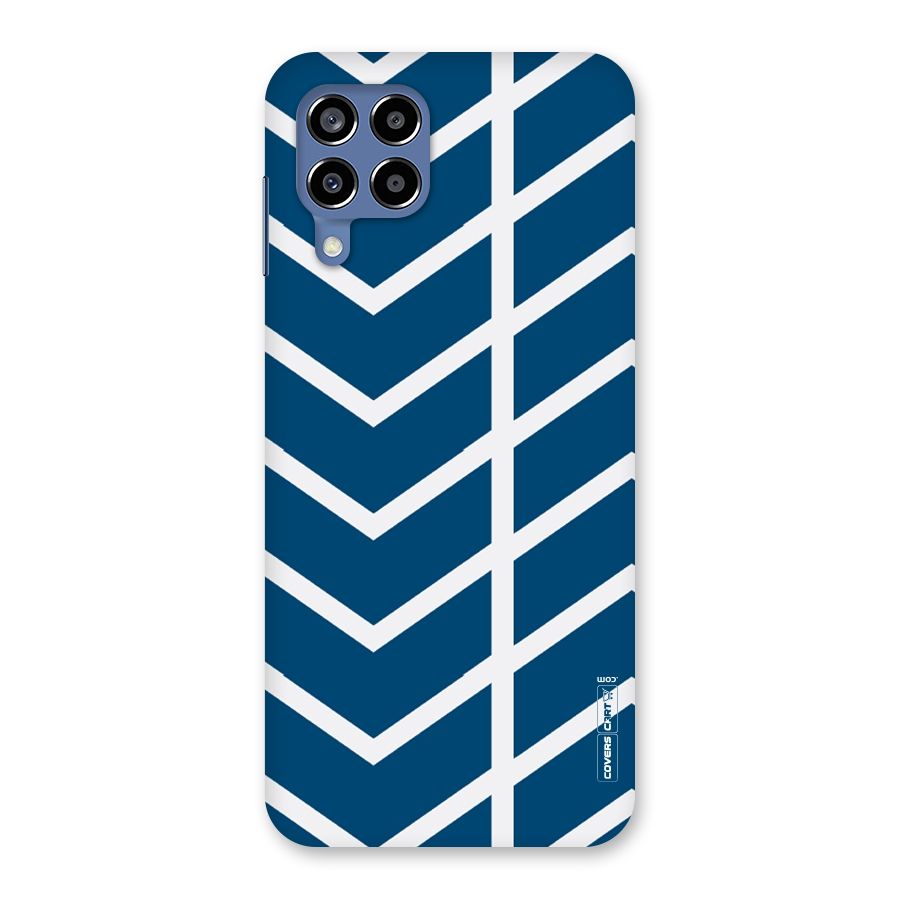 Blue White Pattern Back Case for Galaxy M53 5G