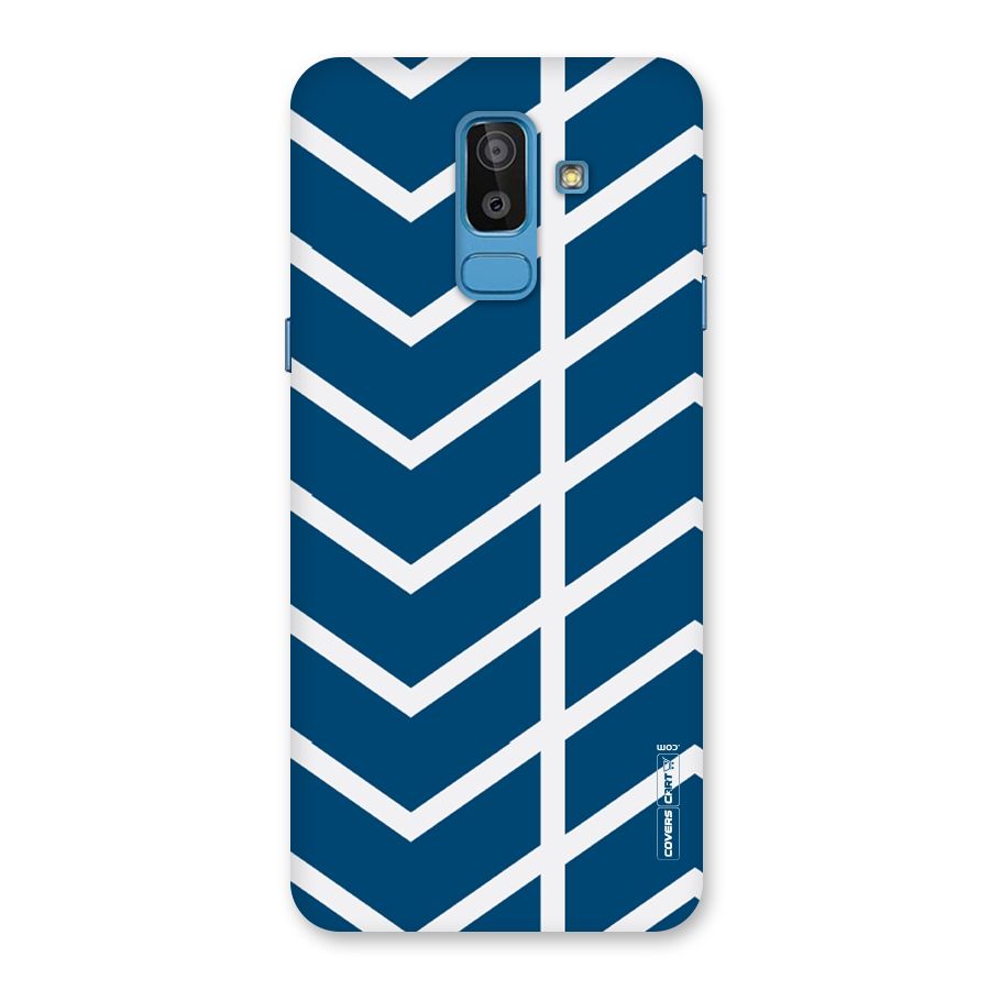 Blue White Pattern Back Case for Galaxy On8 (2018)