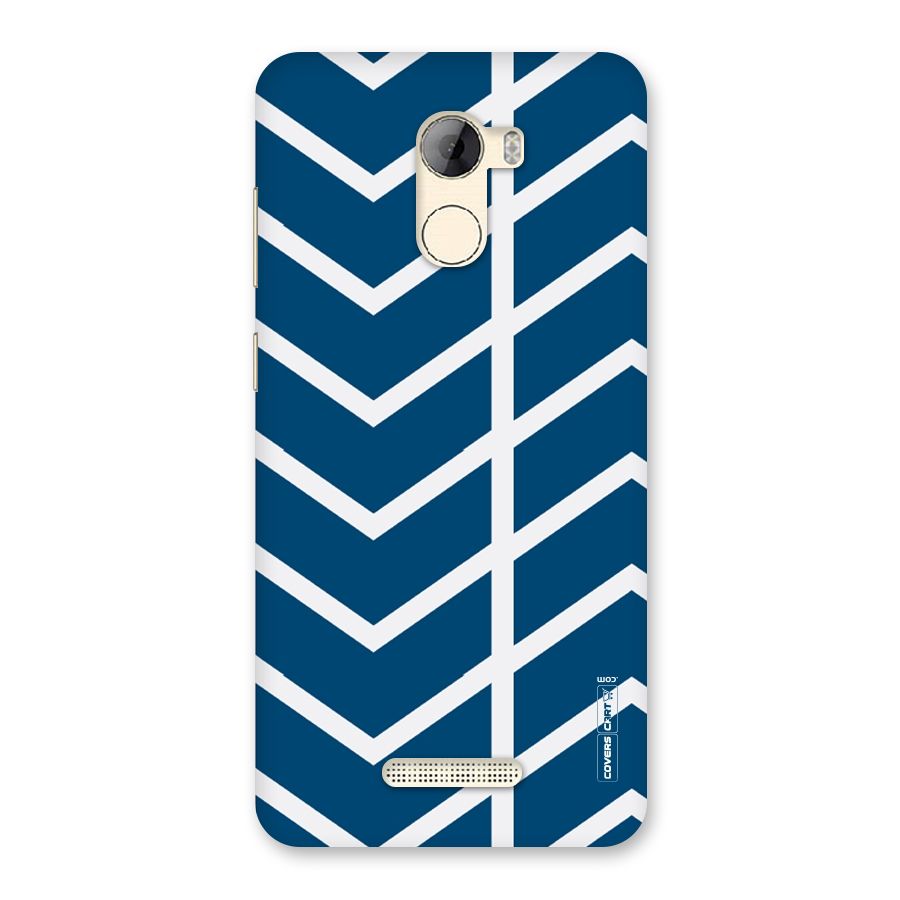 Blue White Pattern Back Case for Gionee A1 LIte