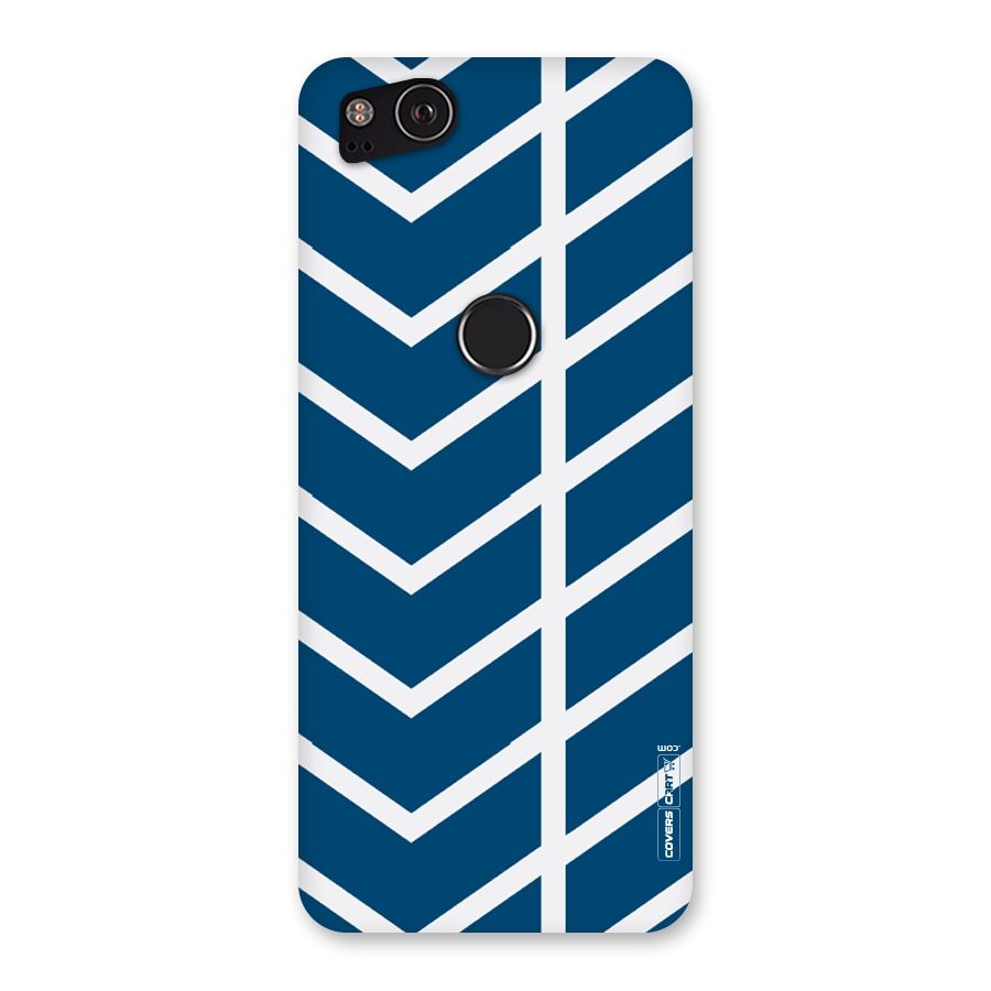 Blue White Pattern Back Case for Google Pixel 2