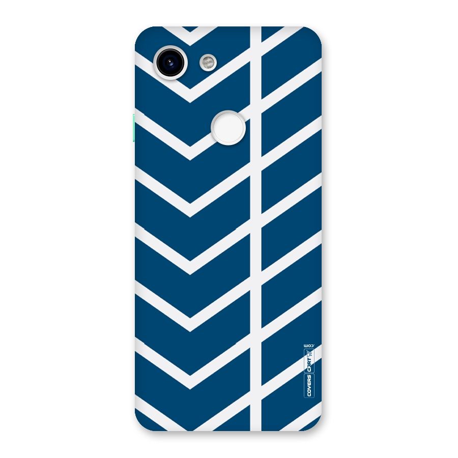 Blue White Pattern Back Case for Google Pixel 3