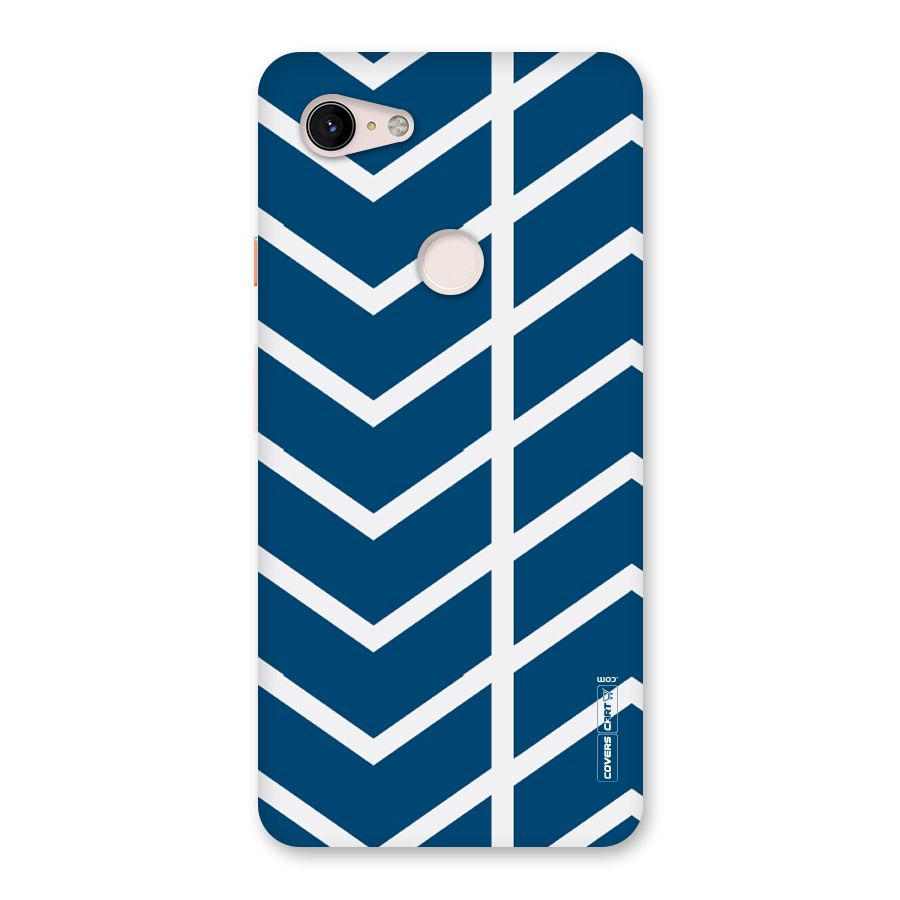 Blue White Pattern Back Case for Google Pixel 3 XL