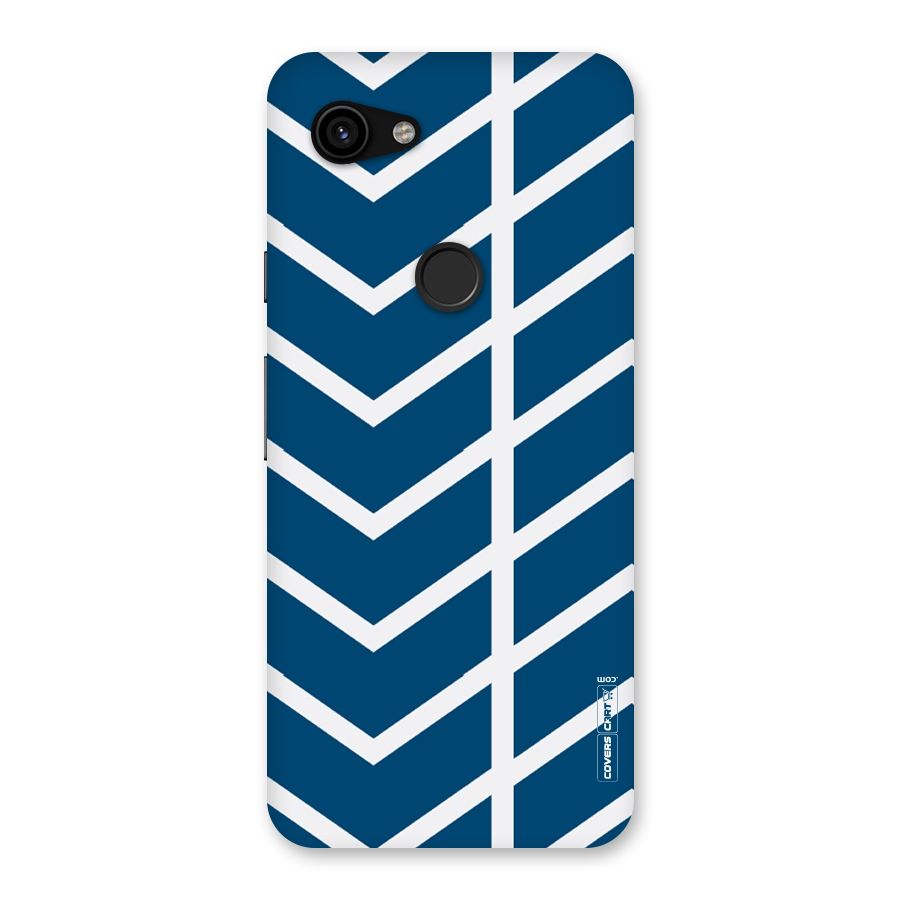 Blue White Pattern Back Case for Google Pixel 3a