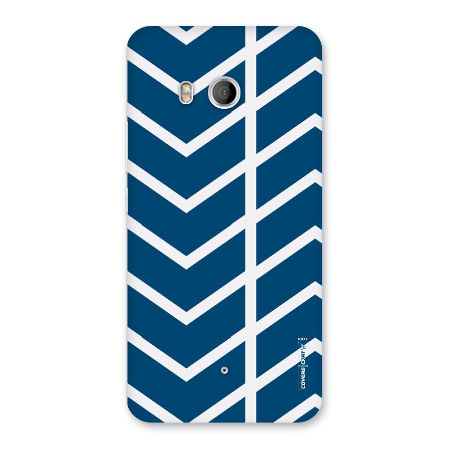 Blue White Pattern Back Case for HTC U11