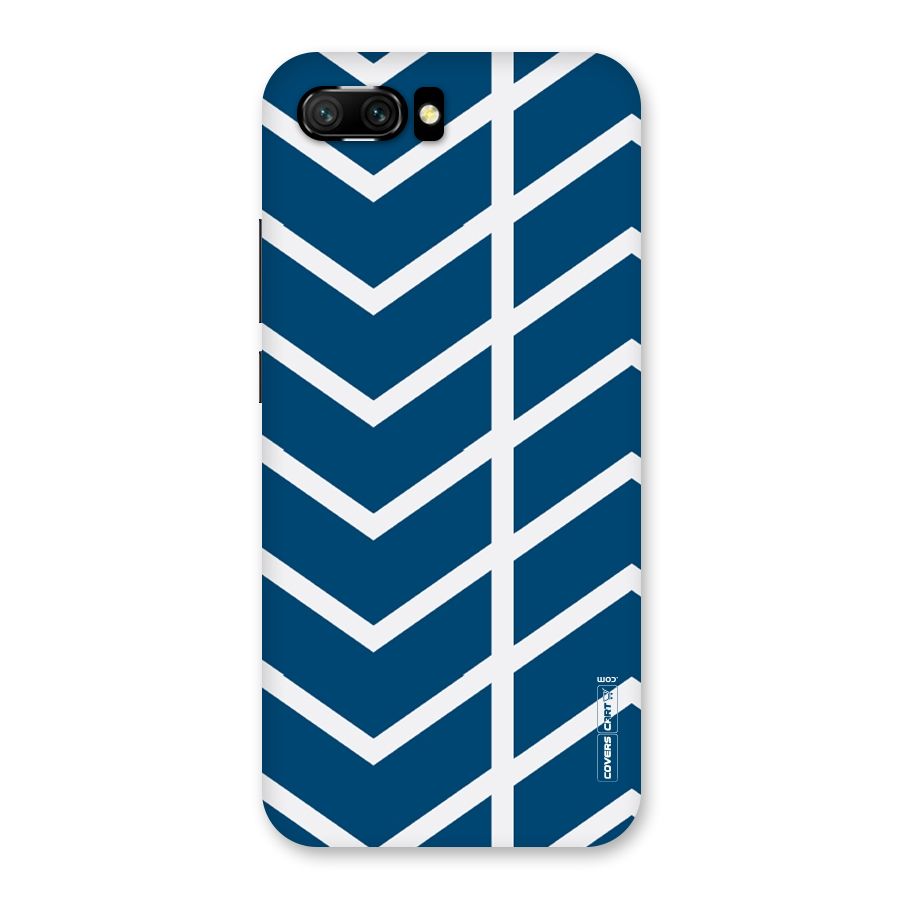 Blue White Pattern Back Case for Honor 10