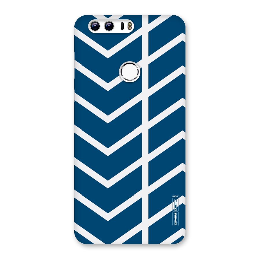 Blue White Pattern Back Case for Honor 8