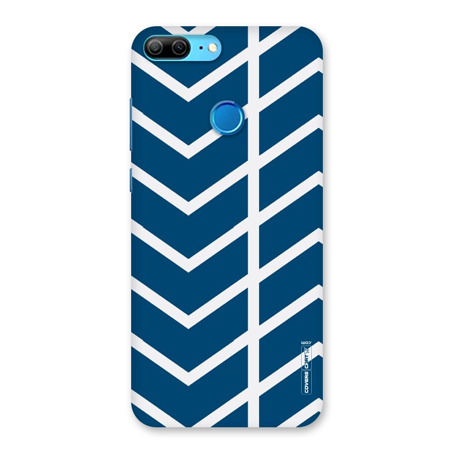 Blue White Pattern Back Case for Honor 9 Lite