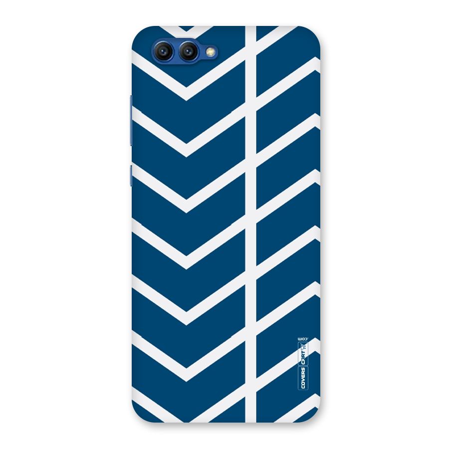 Blue White Pattern Back Case for Honor View 10