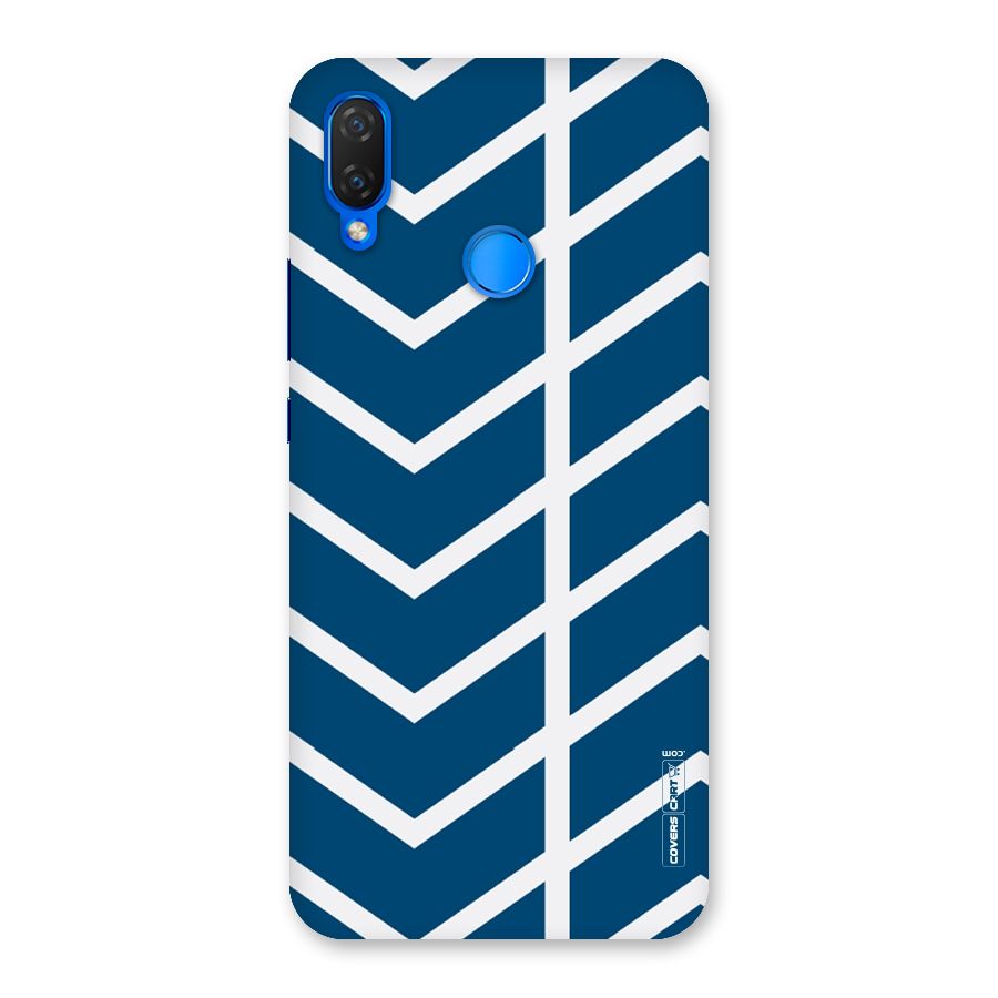 Blue White Pattern Back Case for Huawei P Smart+