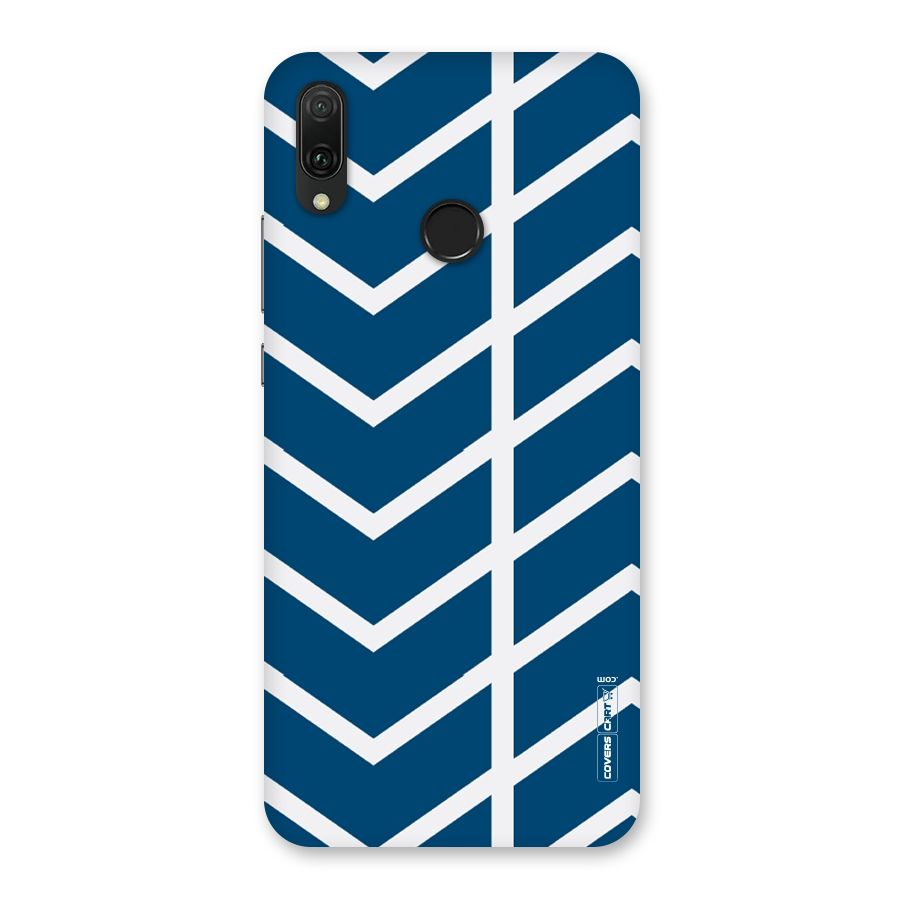 Blue White Pattern Back Case for Huawei Y9 (2019)