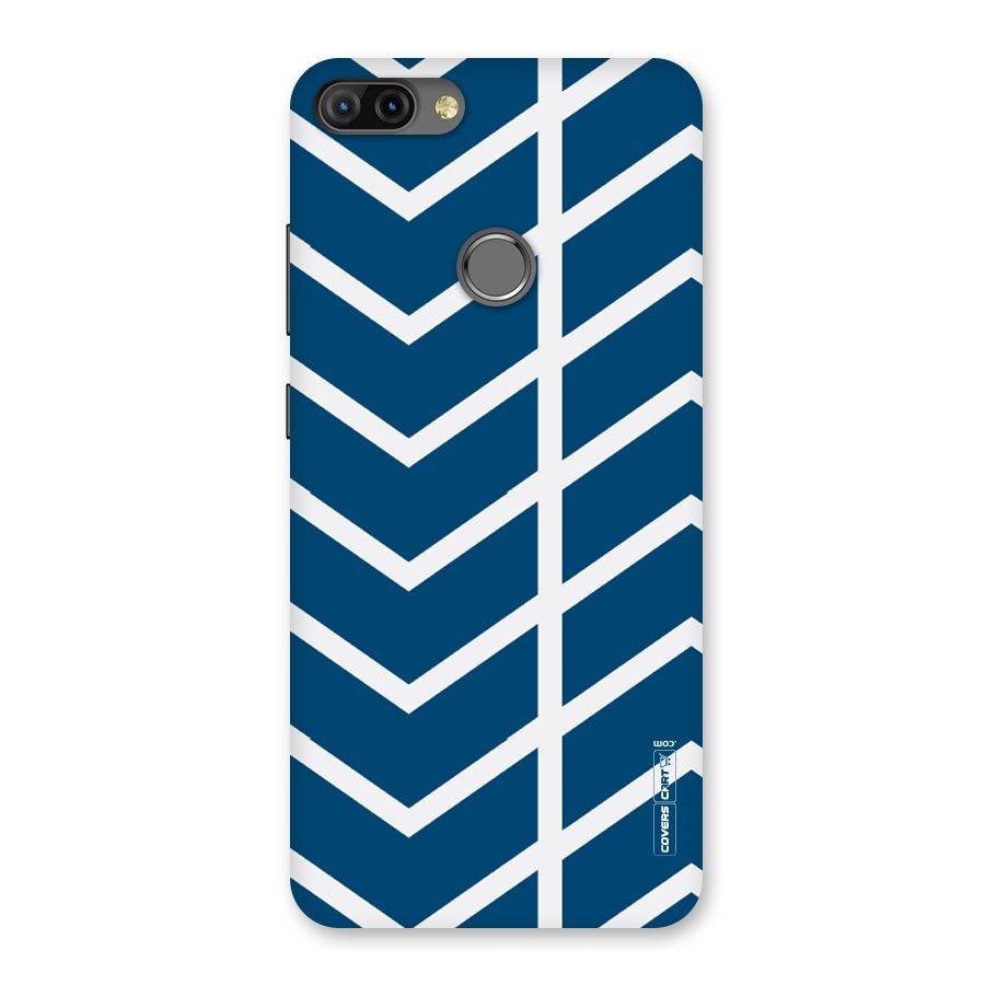 Blue White Pattern Back Case for Infinix Hot 6 Pro