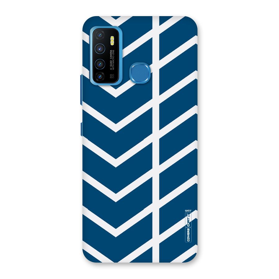 Blue White Pattern Back Case for Infinix Hot 9