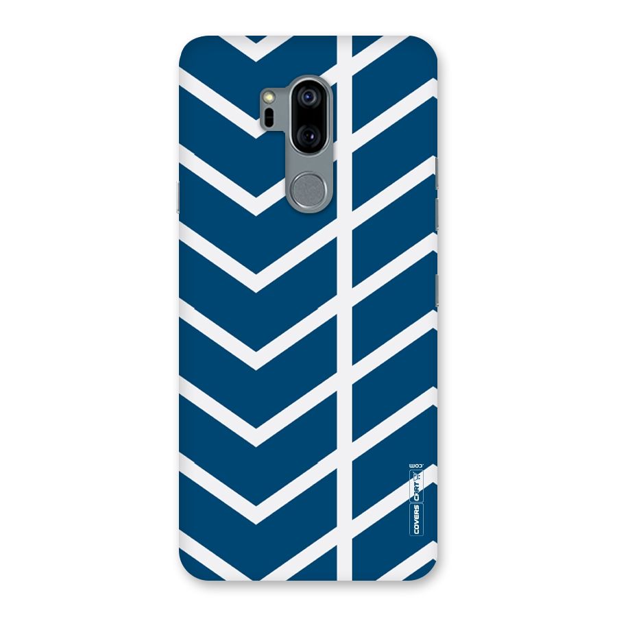 Blue White Pattern Back Case for LG G7