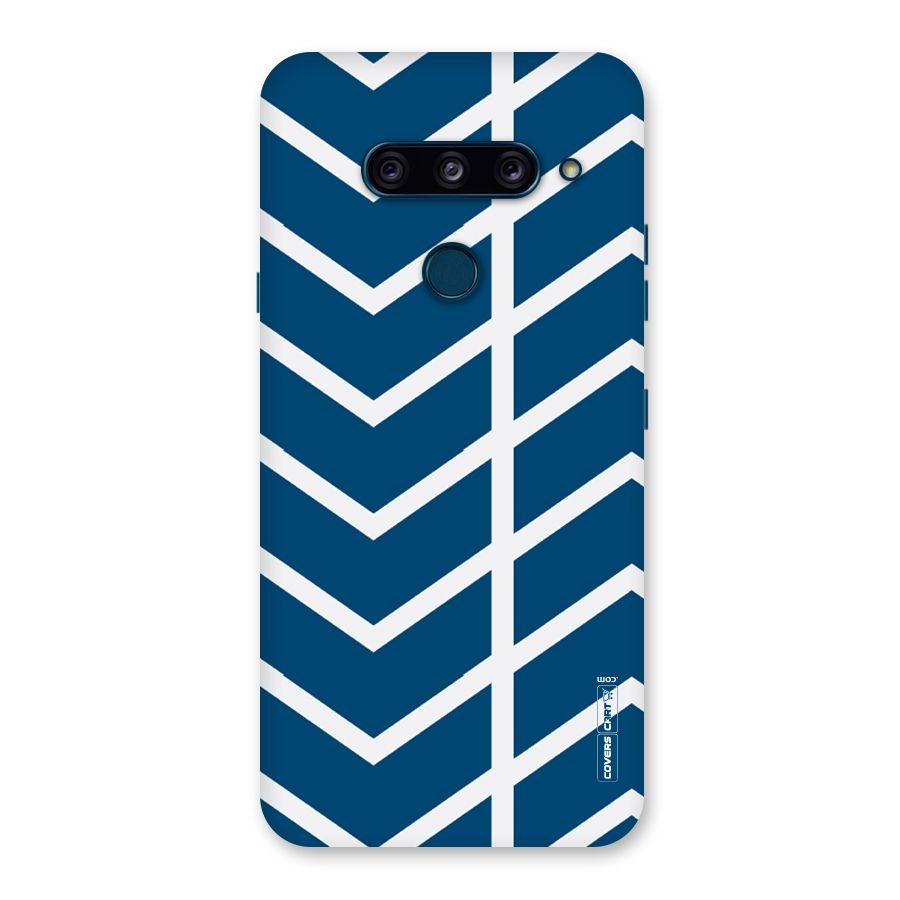 Blue White Pattern Back Case for LG  V40 ThinQ