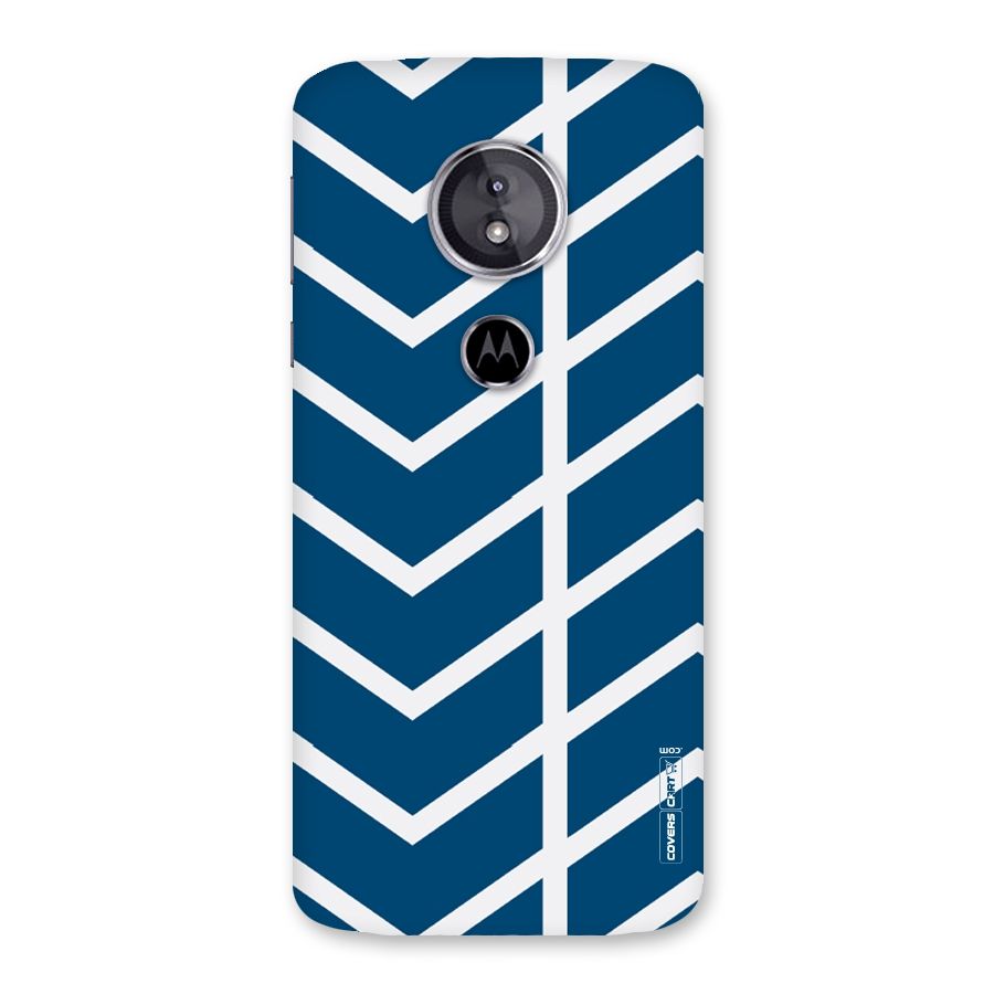 Blue White Pattern Back Case for Moto E5