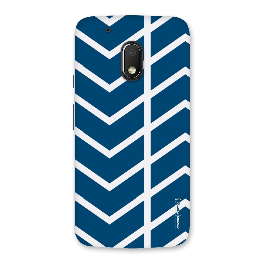 Blue White Pattern Back Case for Moto G4 Play